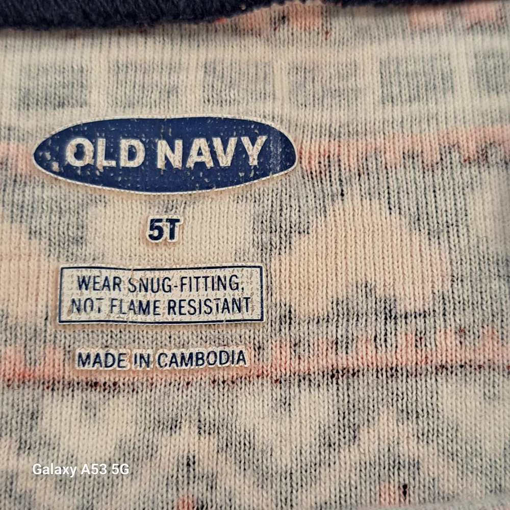 Old Navy Navy, Red & White Fair Isle Kids Pajama Set